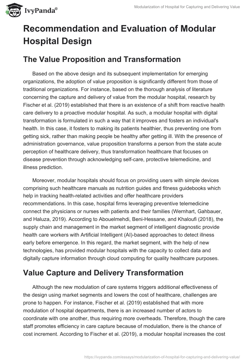 Modularization of Hospital for Capturing and Delivering Value. Page 5