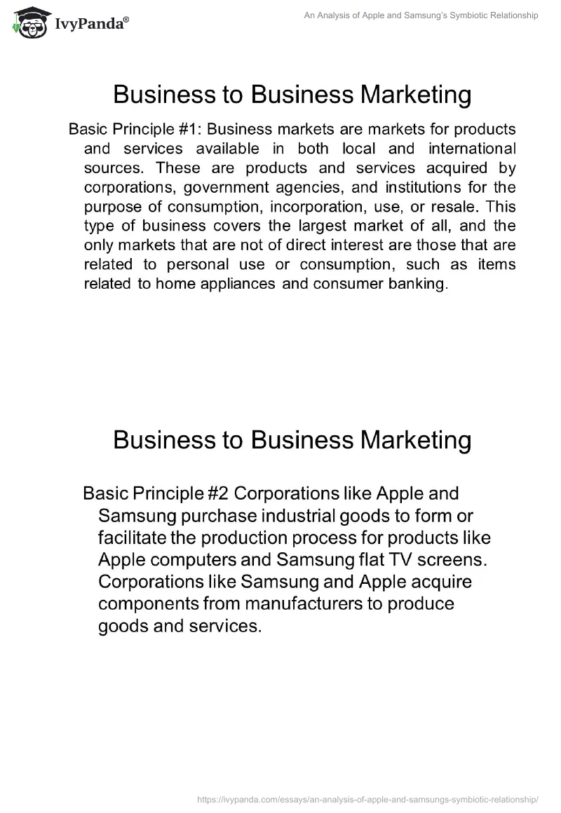 An Analysis of Apple and Samsung’s Symbiotic Relationship. Page 2