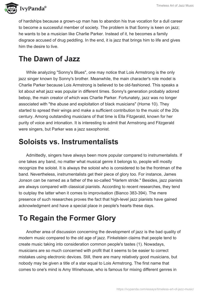 Timeless Art of Jazz Music. Page 2