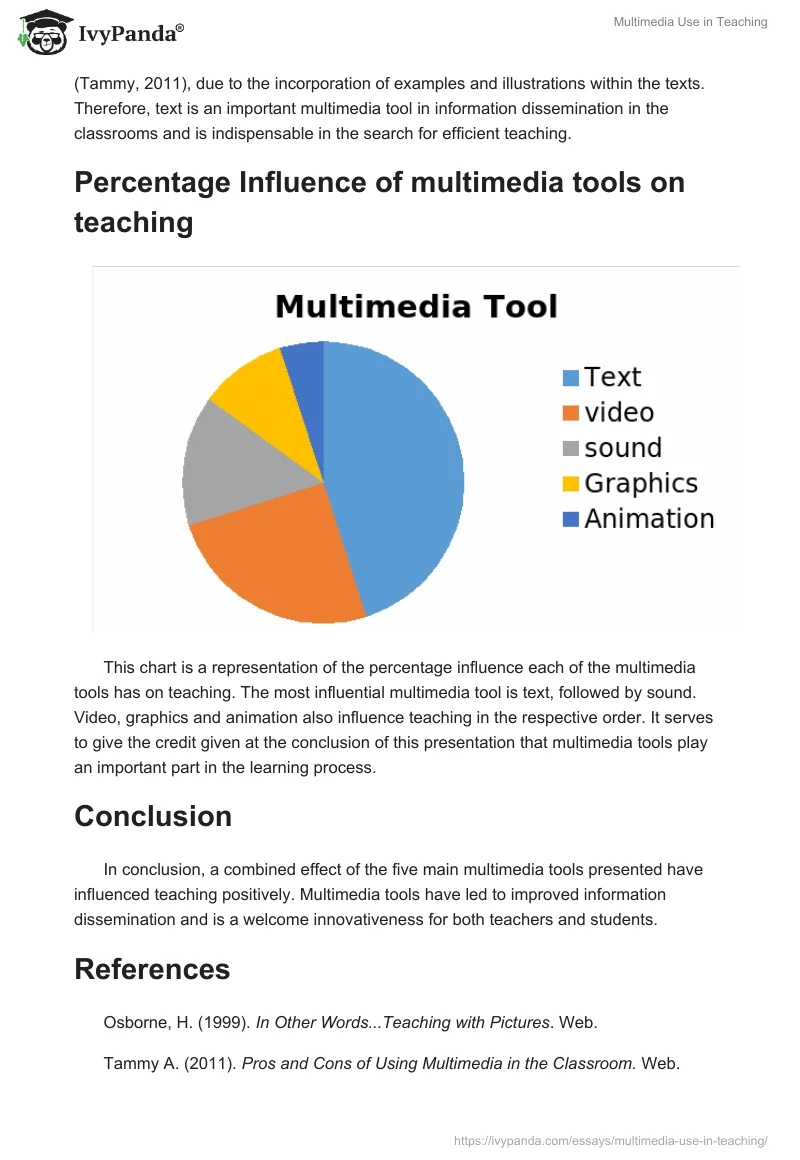 Multimedia Use in Teaching. Page 5