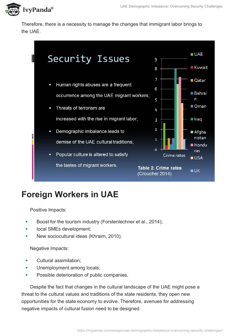 UAE Demographic Imbalance: Overcoming Security Challenges. Page 5