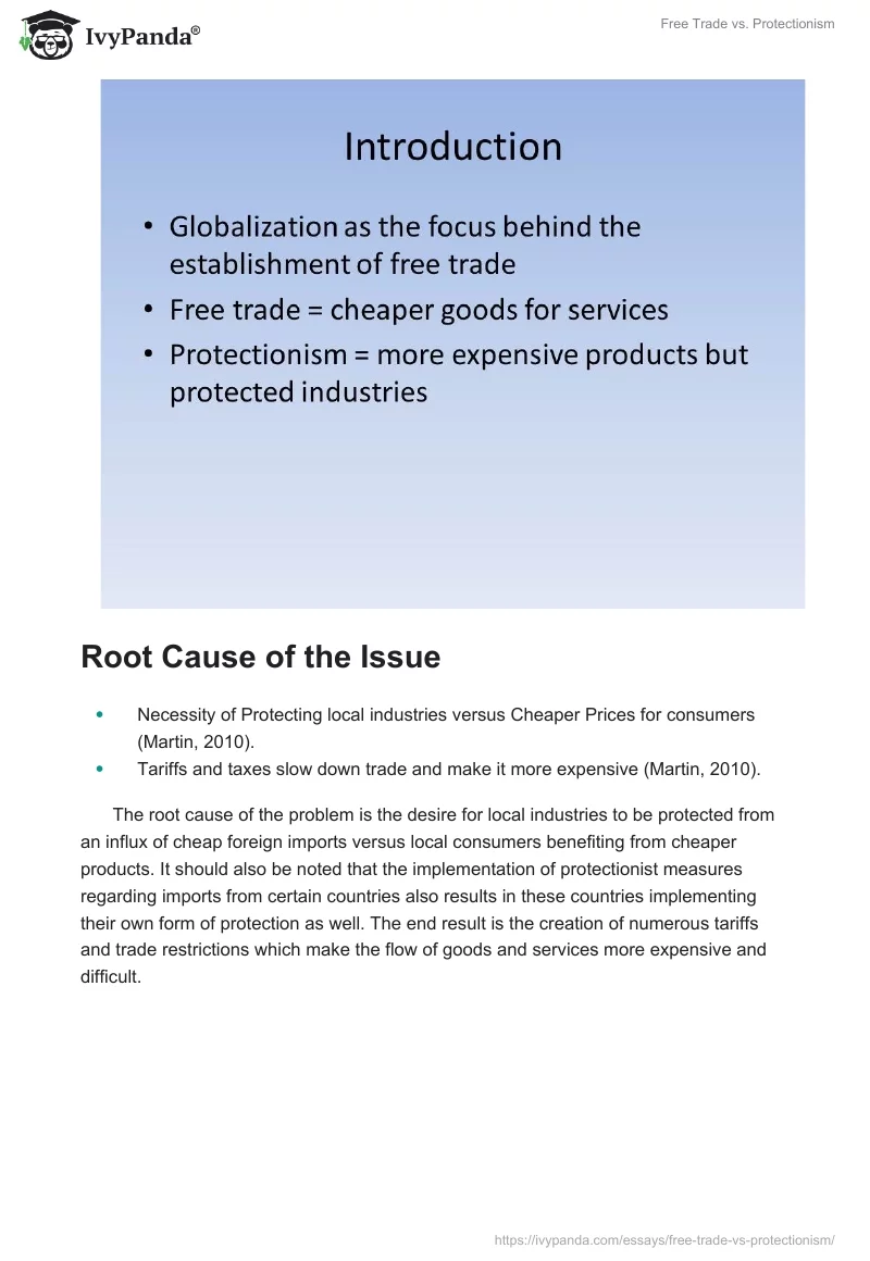 Free Trade vs. Protectionism. Page 2