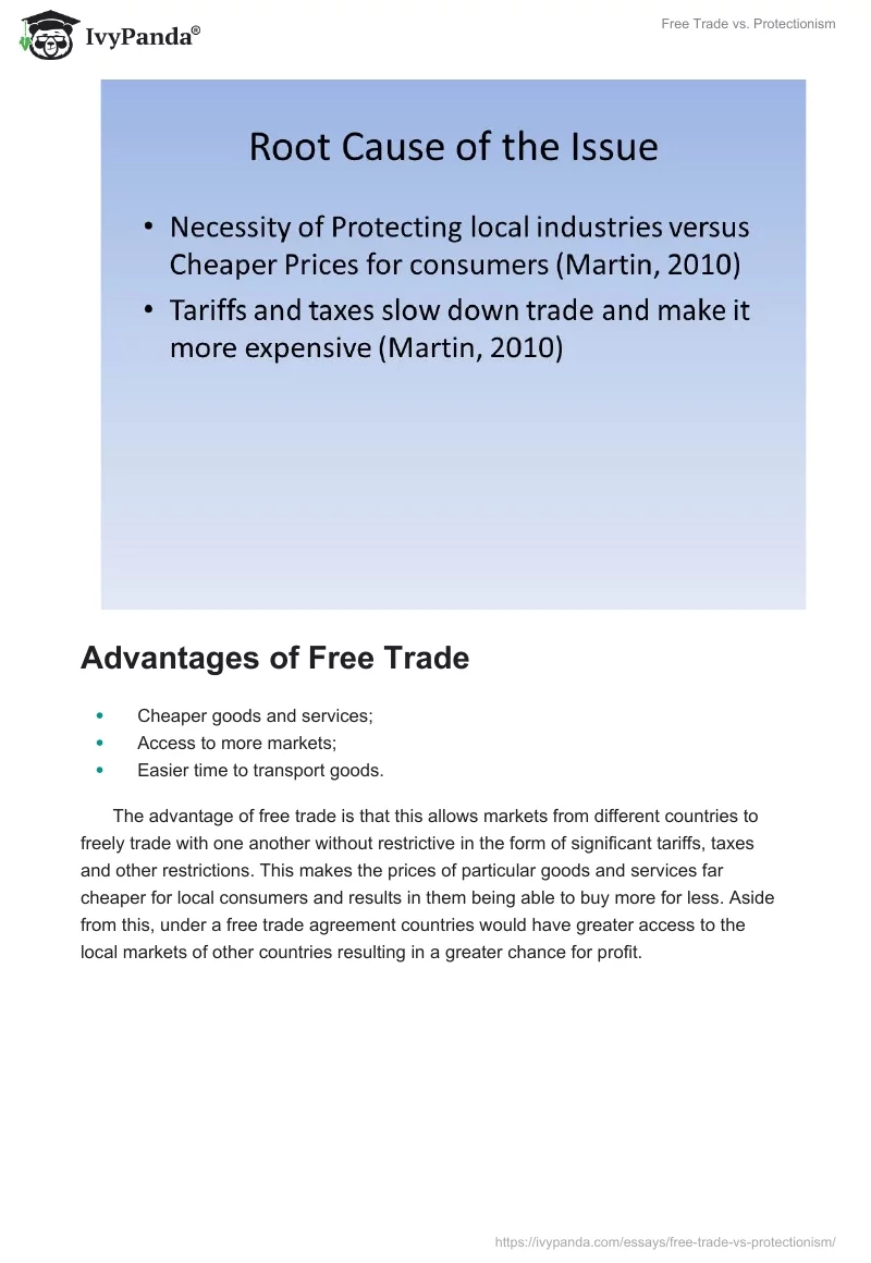 Free Trade vs. Protectionism. Page 3