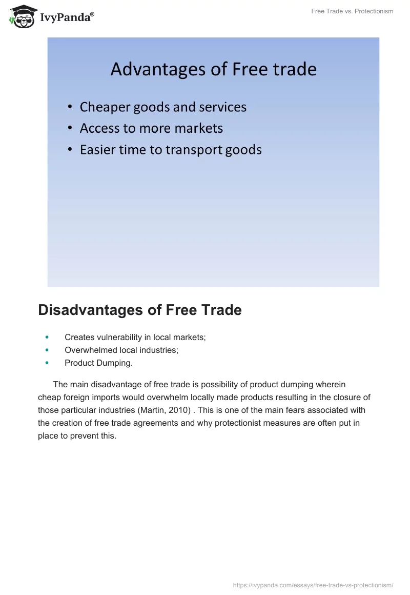 Free Trade vs. Protectionism. Page 4