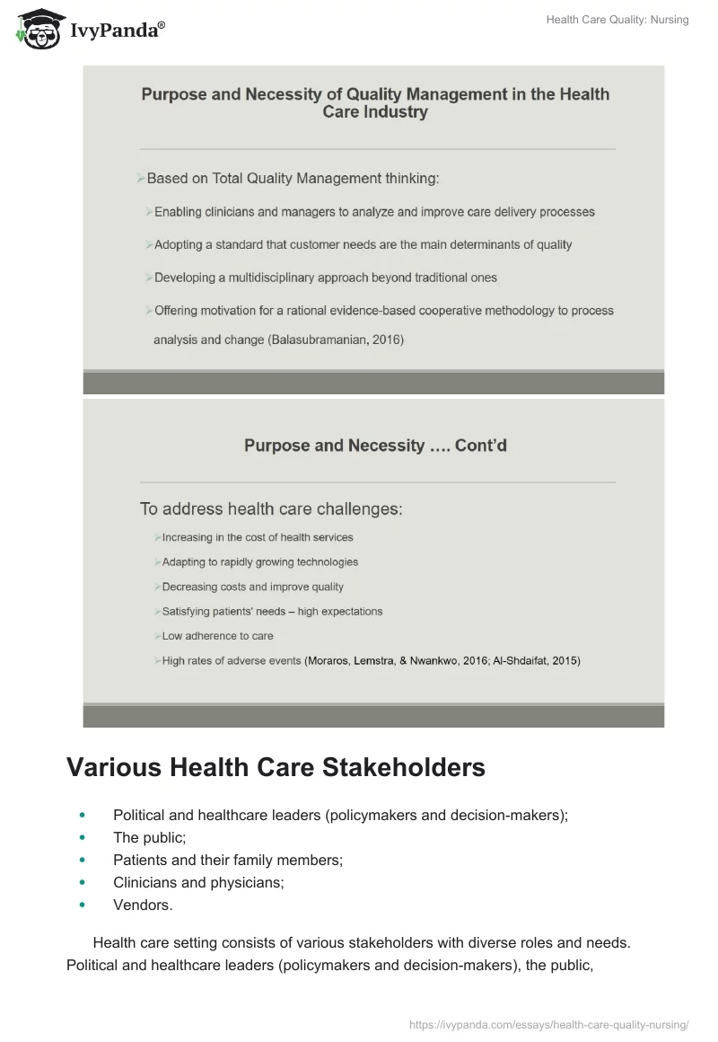 Health Care Quality: Nursing. Page 3