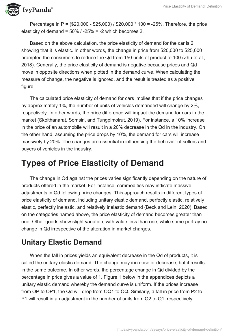 Price Elasticity of Demand: Definition. Page 2