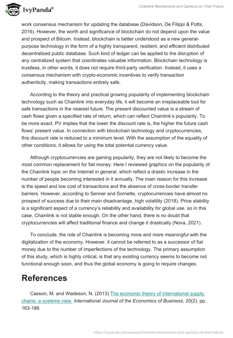Chainlink Mechanisms and Opinions on Their Future. Page 2