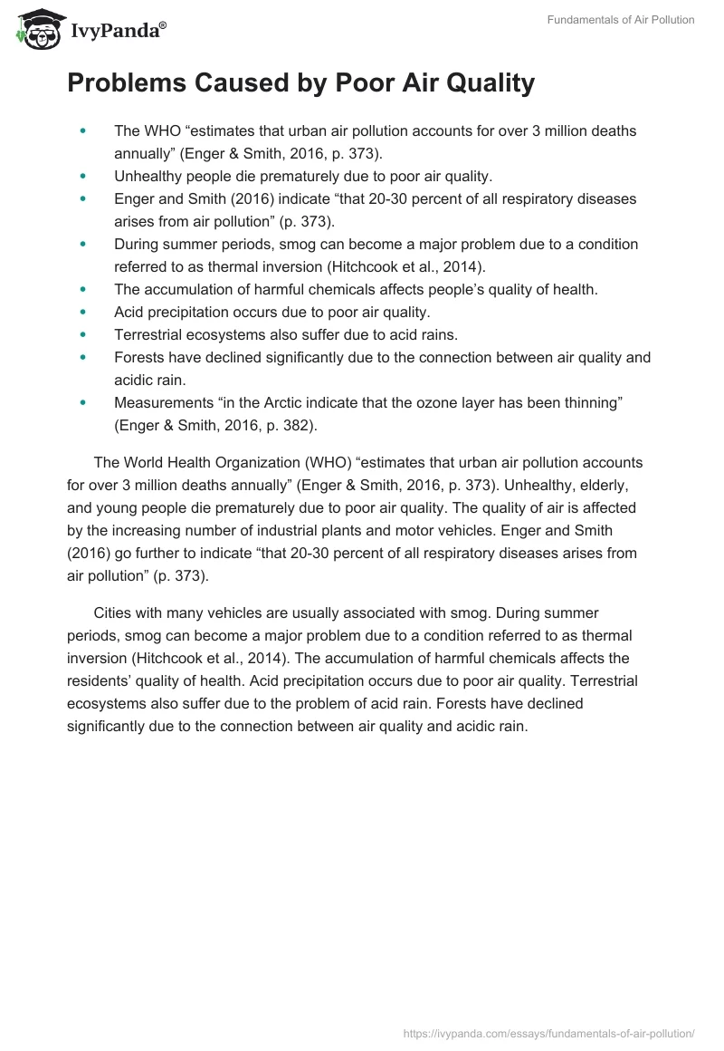 Fundamentals of Air Pollution. Page 4