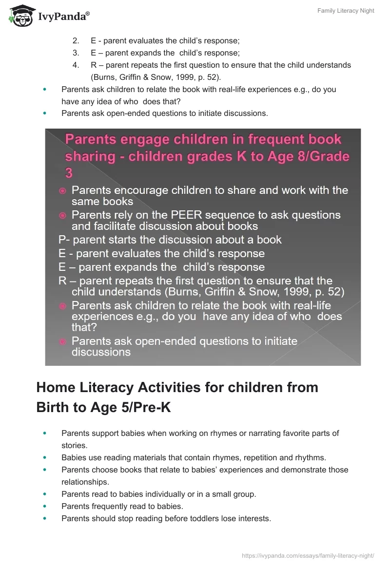 Family Literacy Night. Page 4