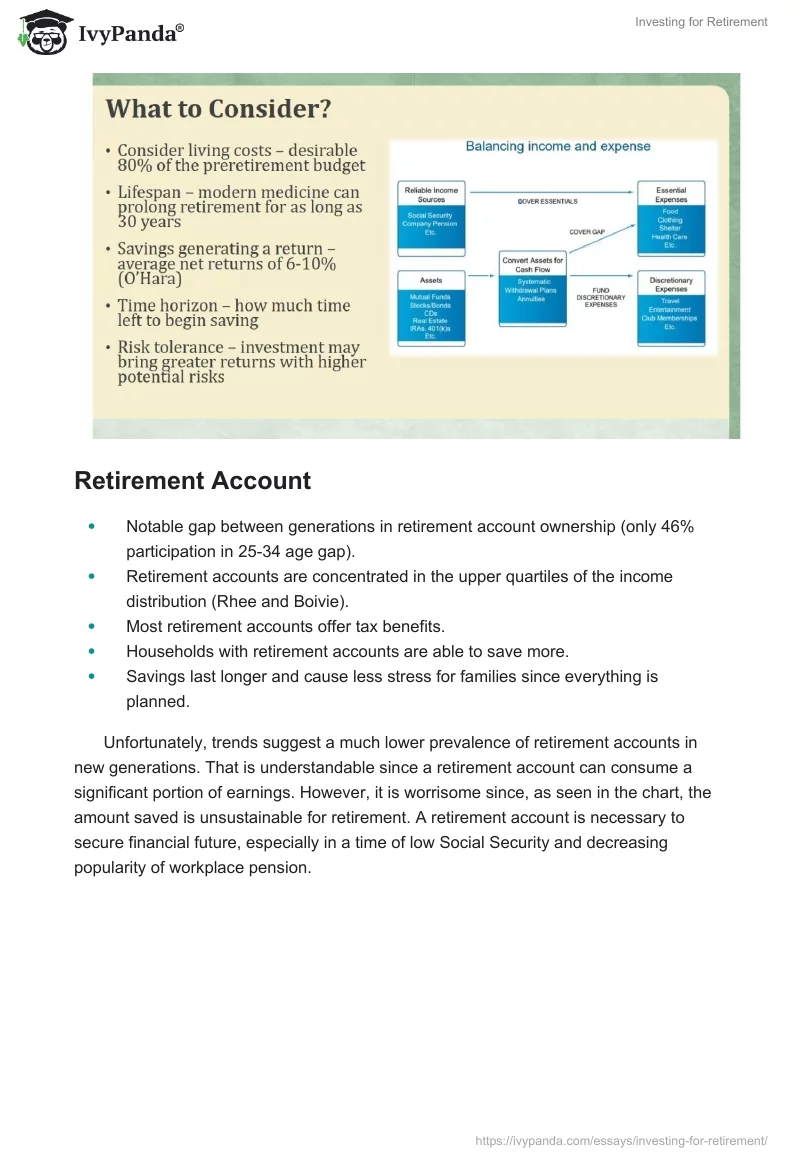 Investing for Retirement. Page 4