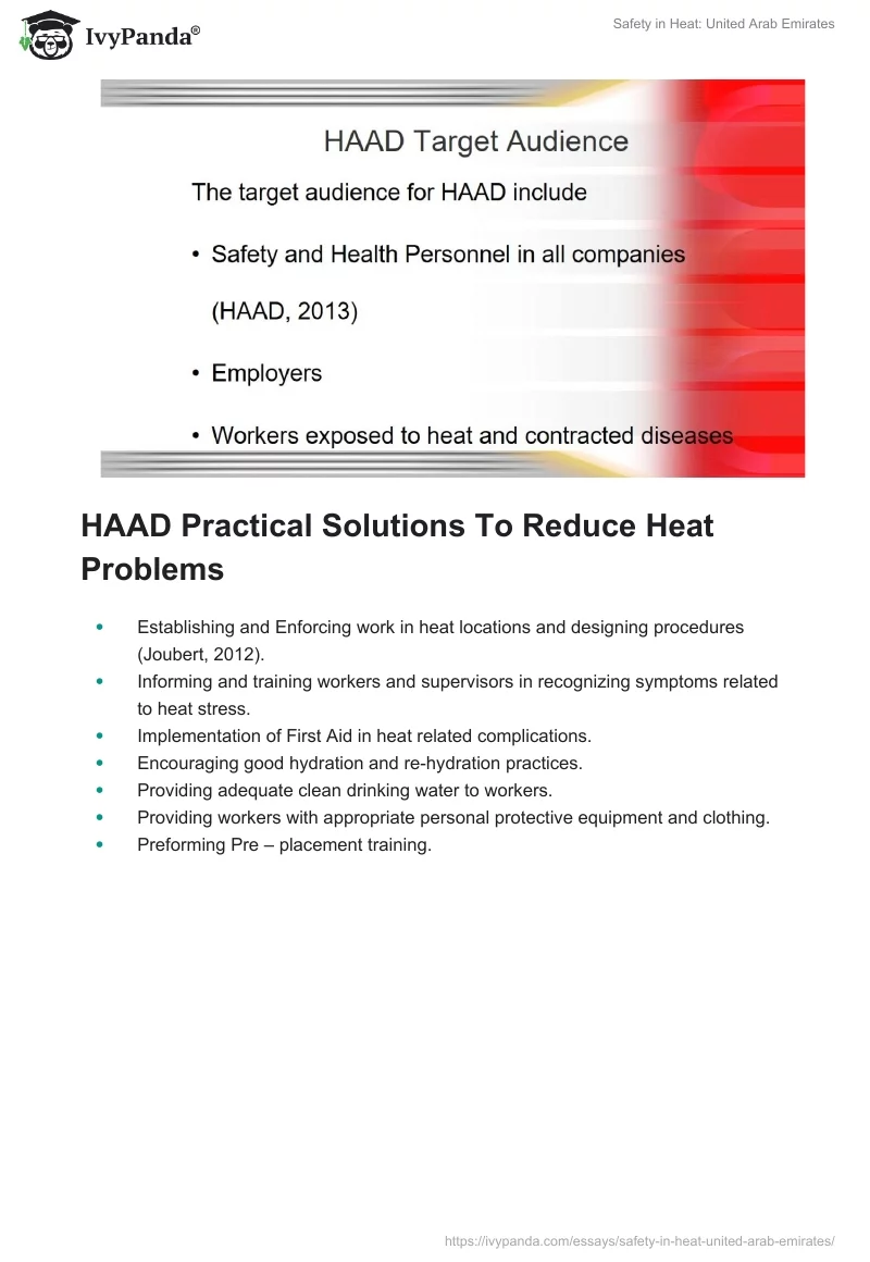 Safety in Heat: United Arab Emirates. Page 4