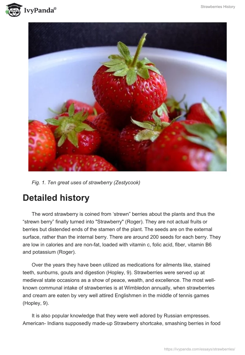 Strawberries History. Page 2