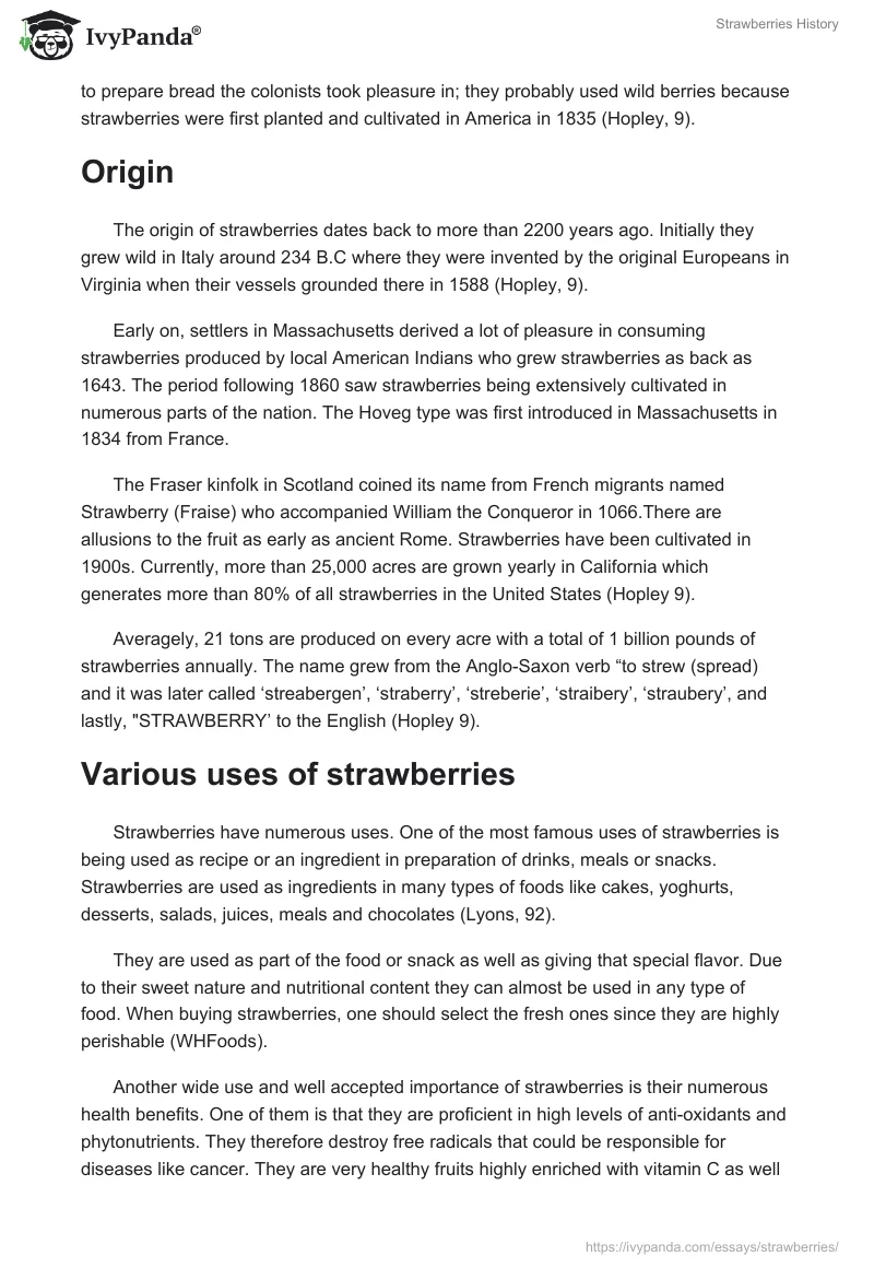 Strawberries History. Page 3