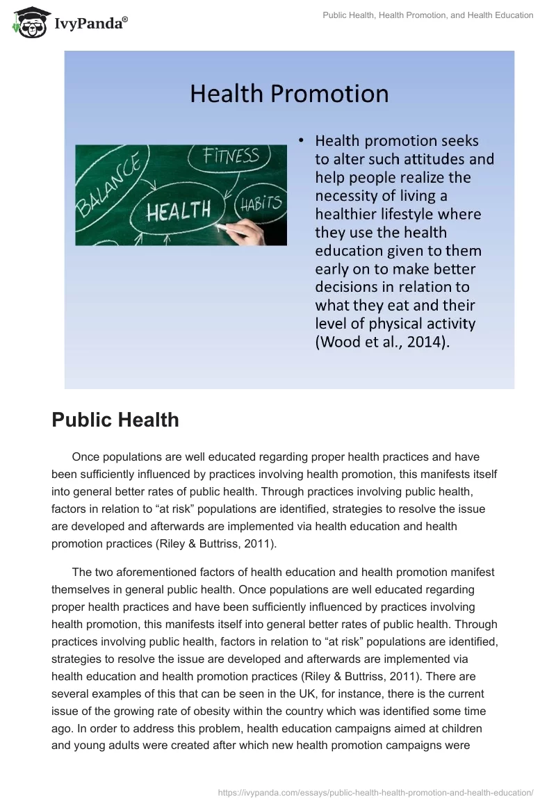 Public Health, Health Promotion, and Health Education. Page 4