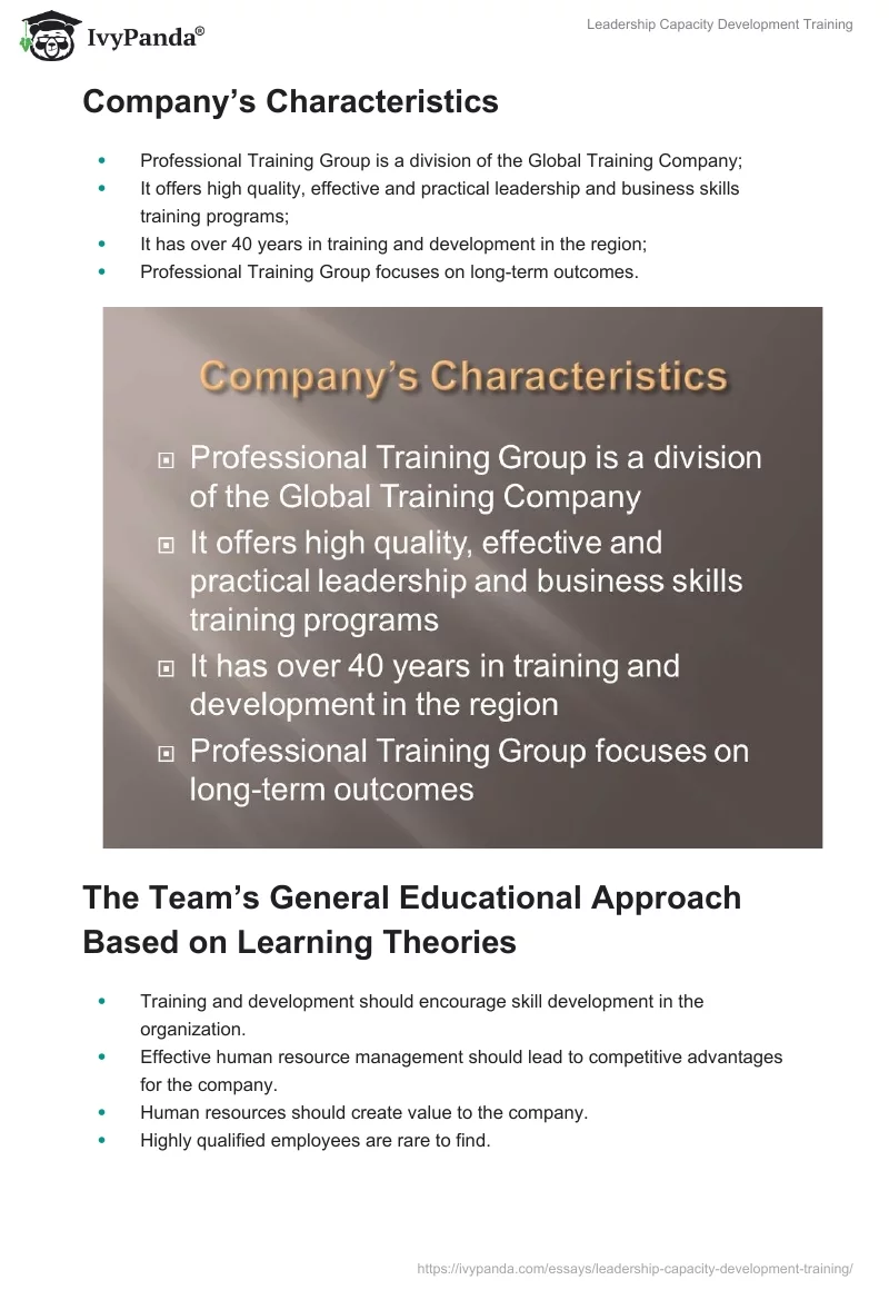 Leadership Capacity Development Training. Page 5