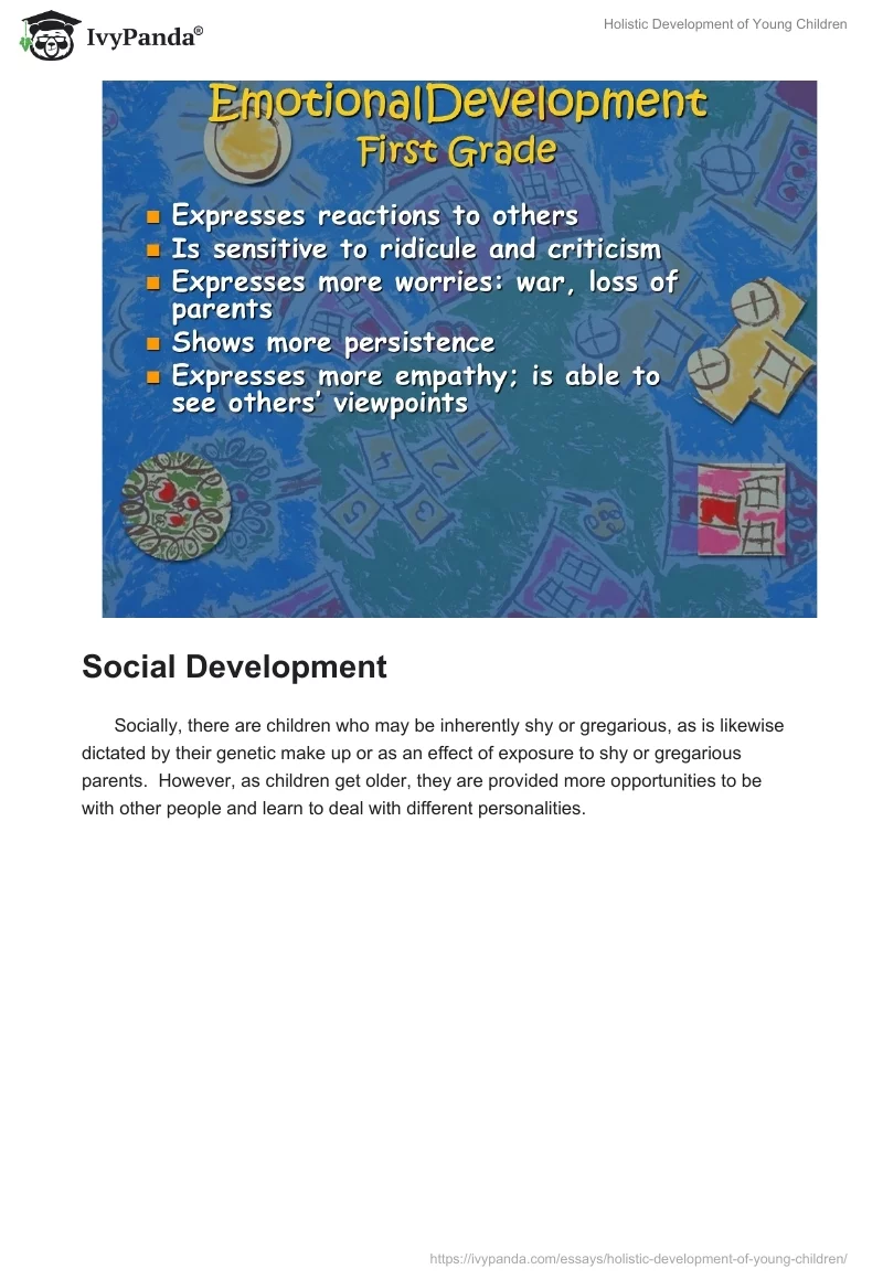Holistic Development of Young Children. Page 3