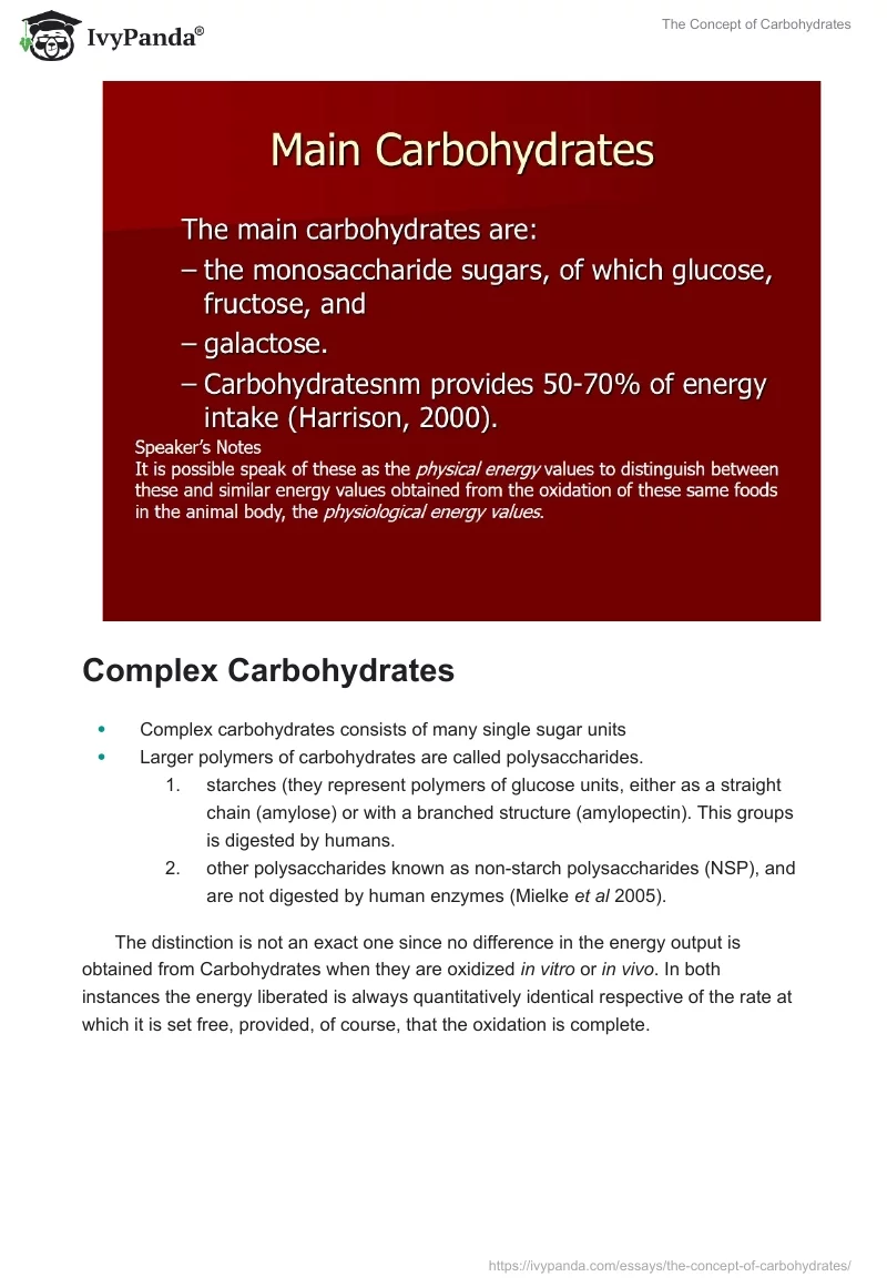 The Concept of Carbohydrates. Page 3