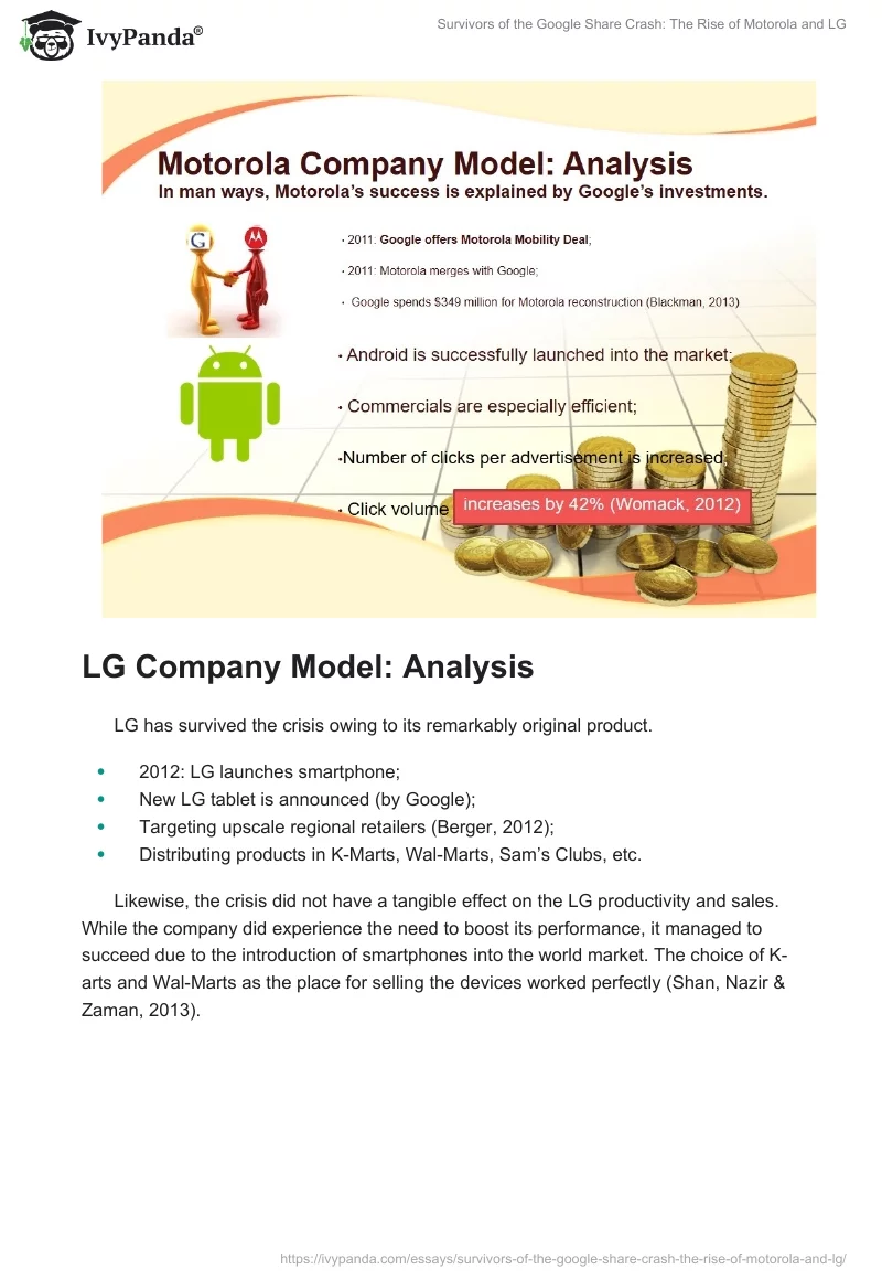 Survivors of the Google Share Crash: The Rise of Motorola and LG. Page 3