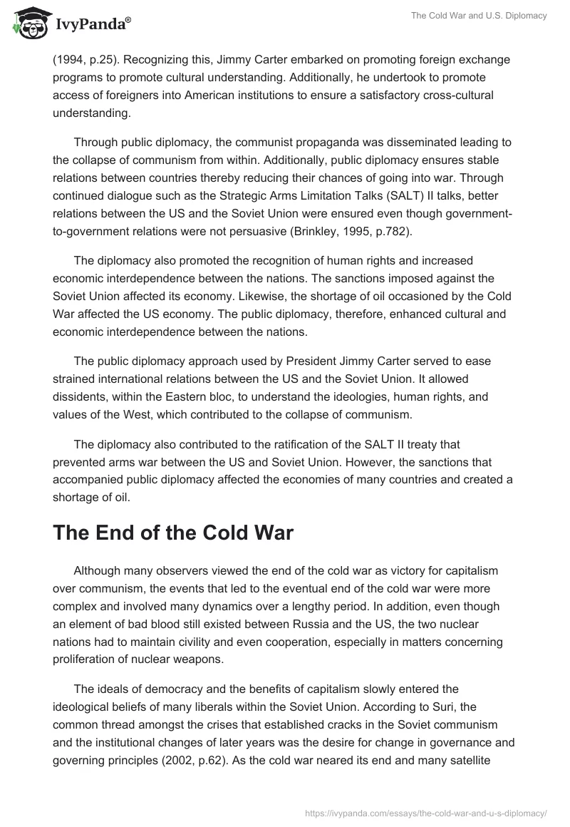 The Cold War and U.S. Diplomacy. Page 3