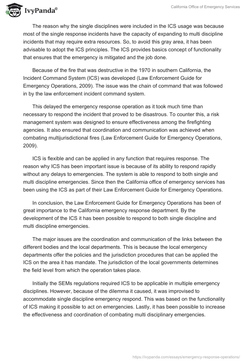 California Office of Emergency Services. Page 3