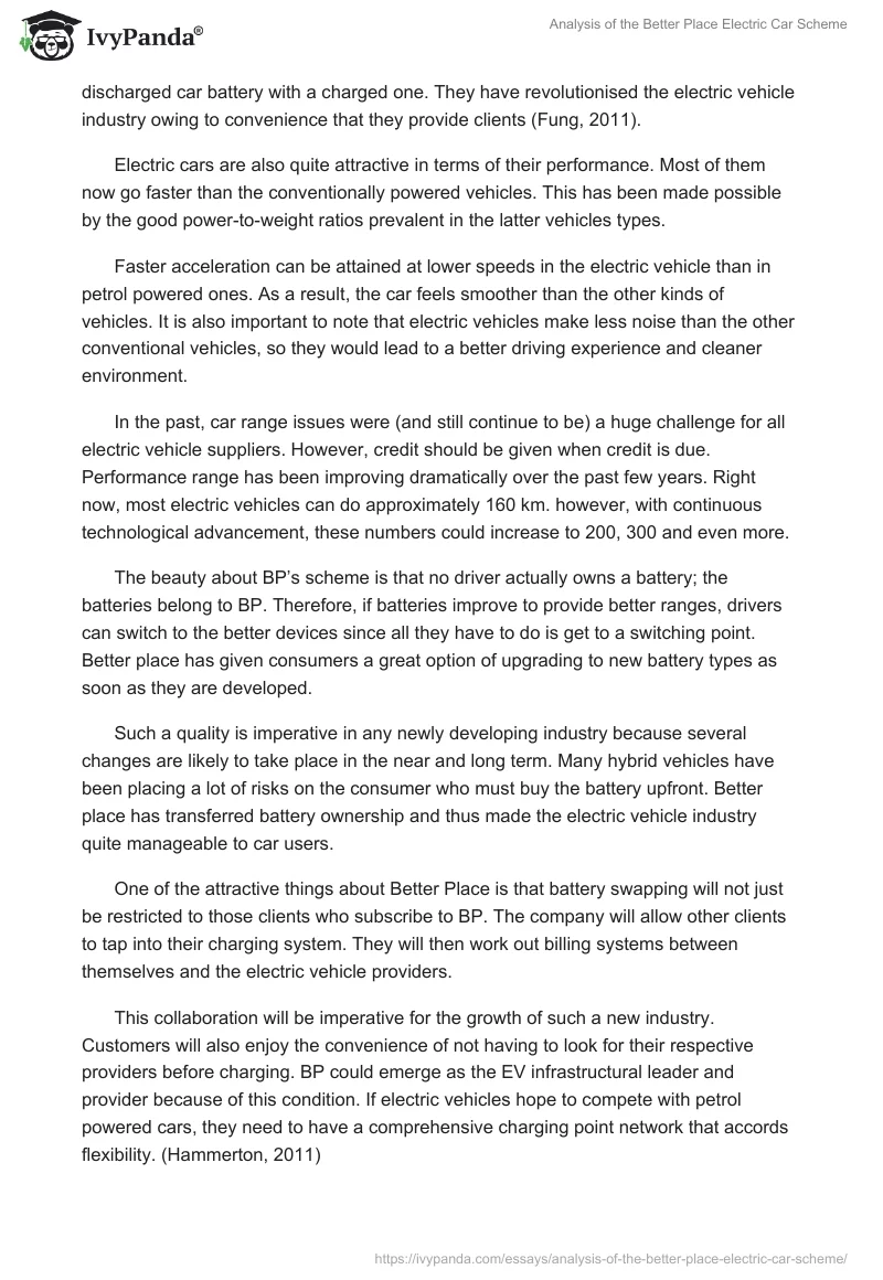 Analysis of the Better Place Electric Car Scheme. Page 3