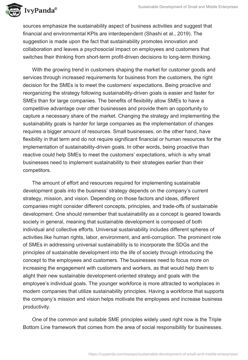Sustainable Development of Small and Middle Enterprises. Page 2
