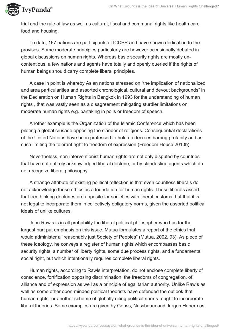On What Grounds is the Idea of Universal Human Rights Challenged?. Page 3