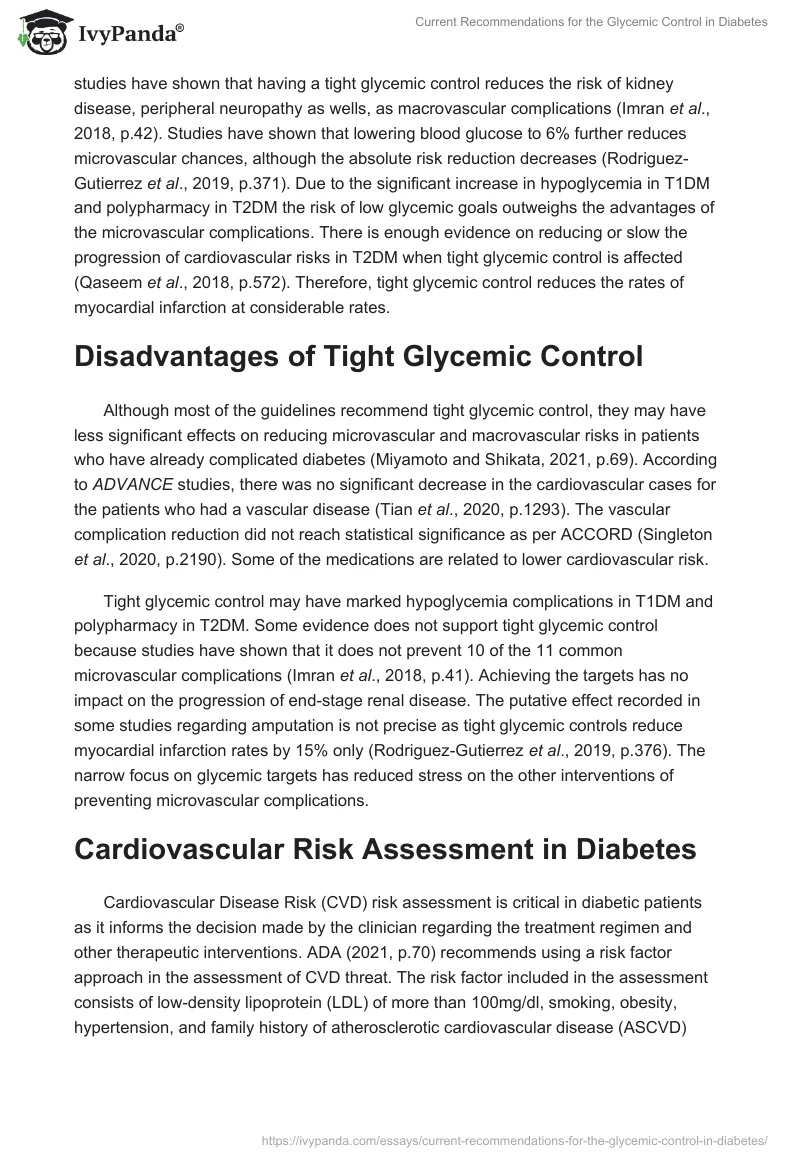 Current Recommendations for the Glycemic Control in Diabetes. Page 3
