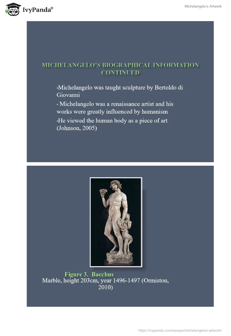 Michelangelo’s Artwork. Page 5