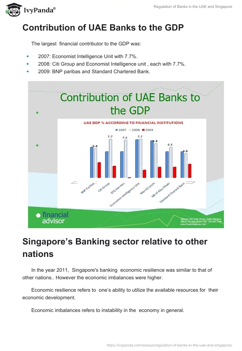 Regulation of Banks in the UAE and Singapore. Page 4