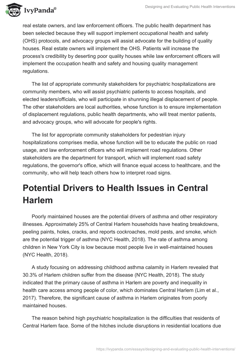 Designing and Evaluating Public Health Interventions. Page 2