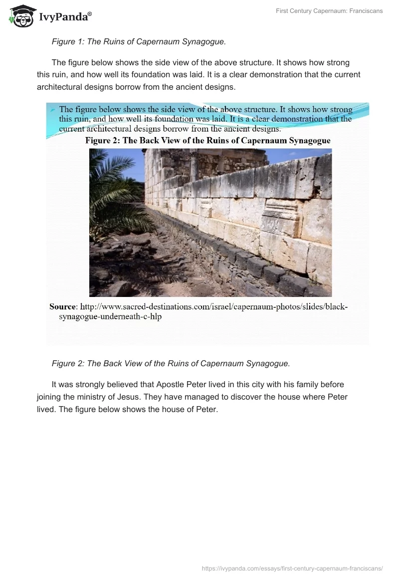 First Century Capernaum: Franciscans. Page 5