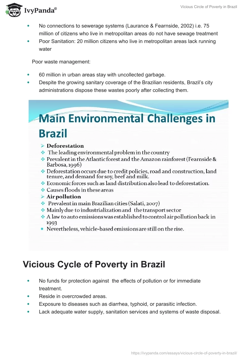 Vicious Circle of Poverty in Brazil. Page 5