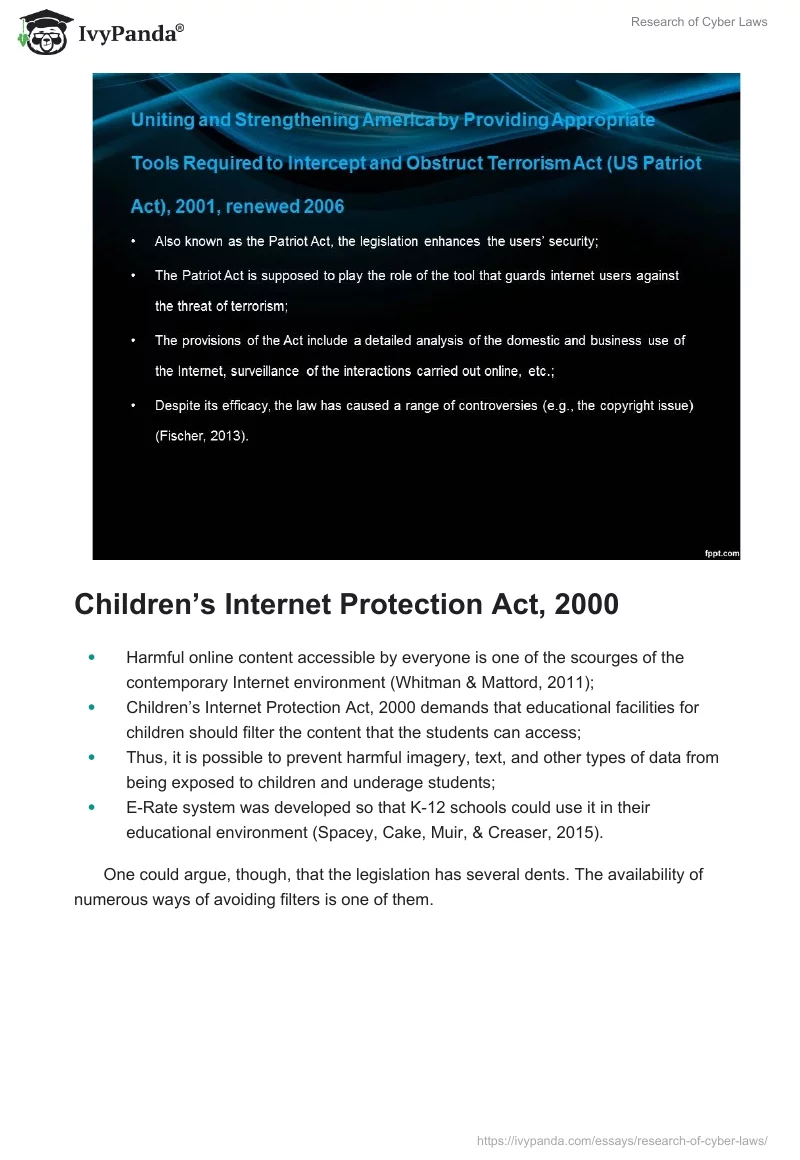 Research of Cyber Laws. Page 3