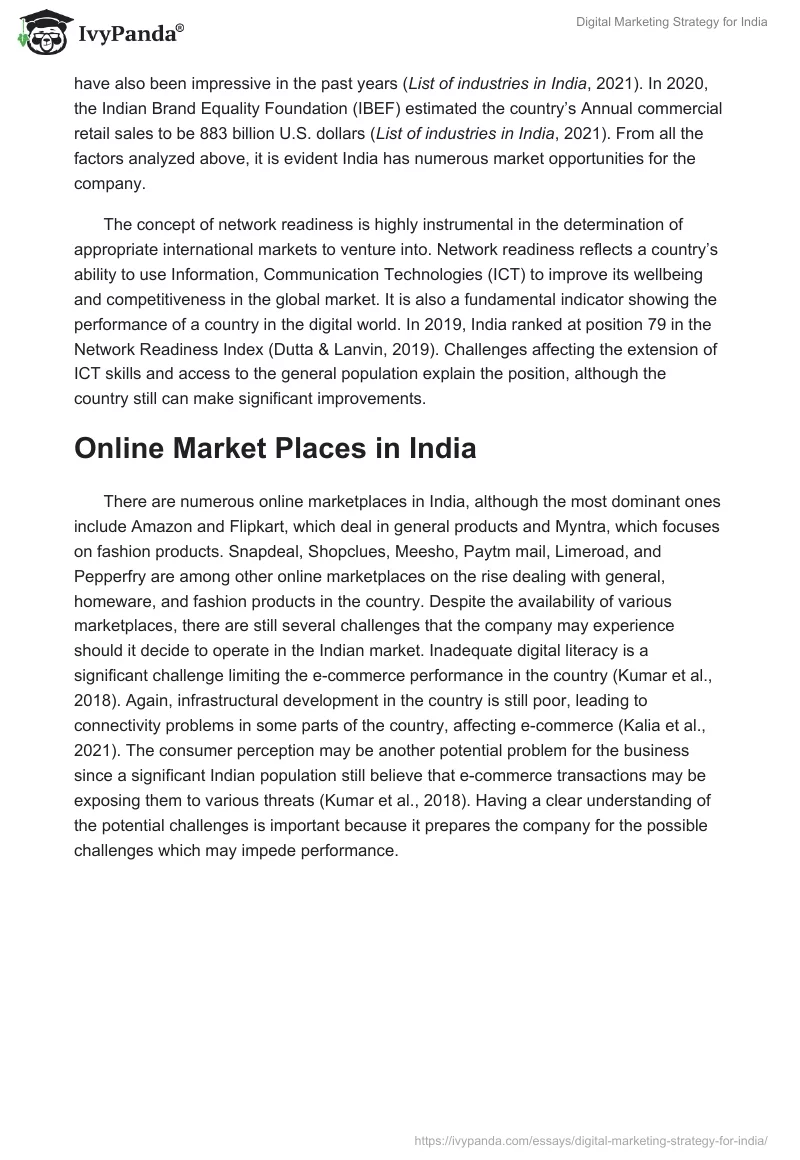 Digital Marketing Strategy for India. Page 2