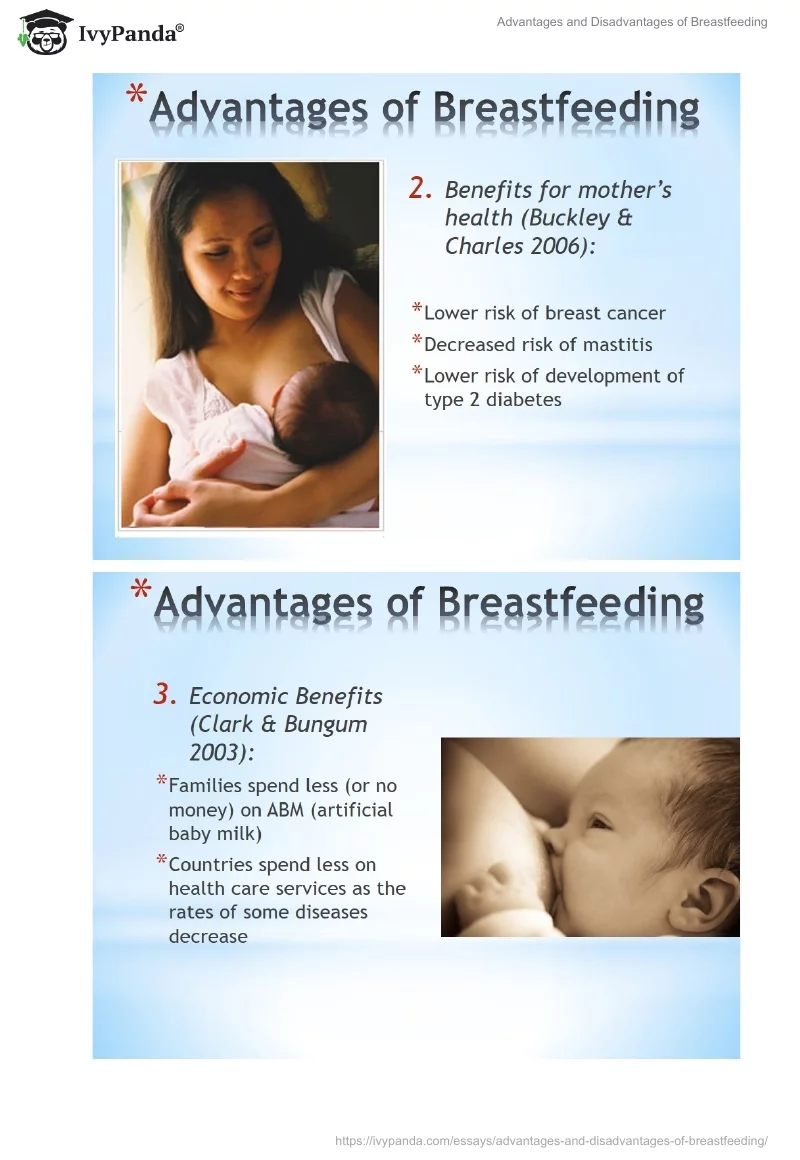 Advantages and Disadvantages of Breastfeeding. Page 3