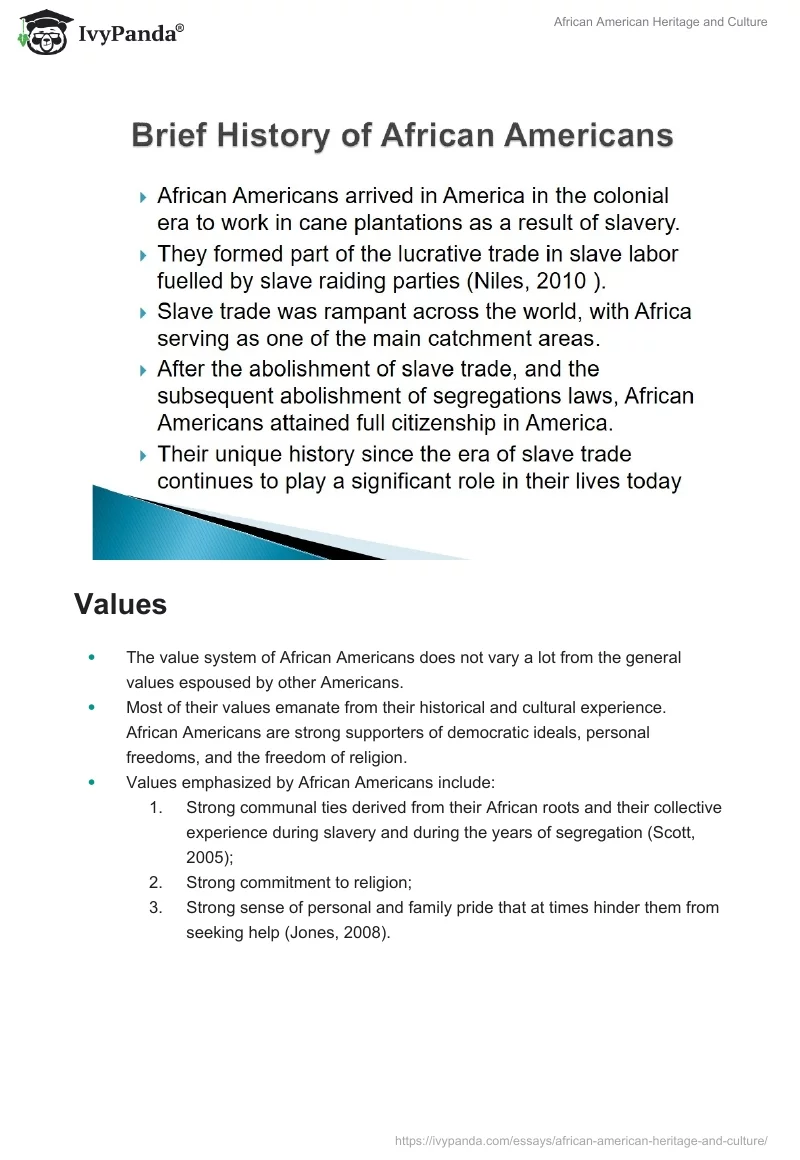 African American Heritage and Culture. Page 2