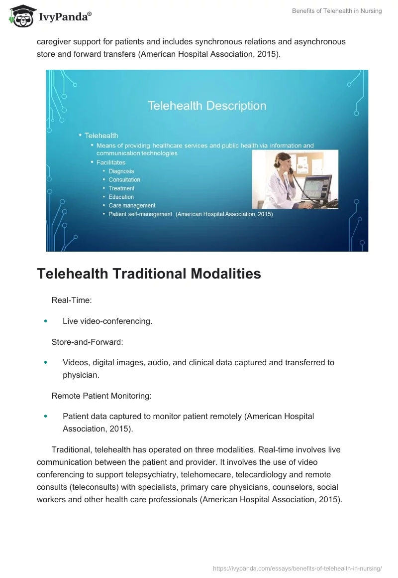 Benefits of Telehealth in Nursing. Page 4