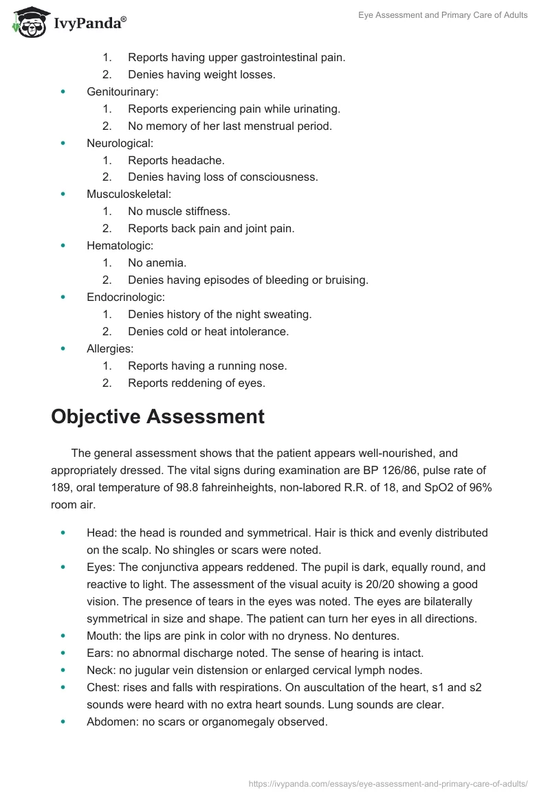 Eye Assessment and Primary Care of Adults. Page 3