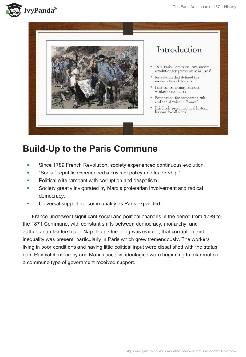 The Paris Commune of 1871: History. Page 2