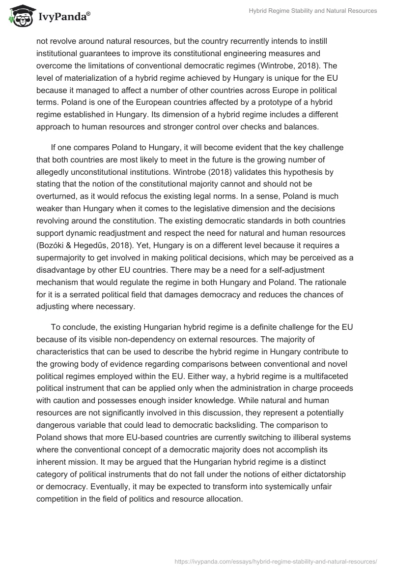 Hybrid Regime Stability and Natural Resources. Page 2