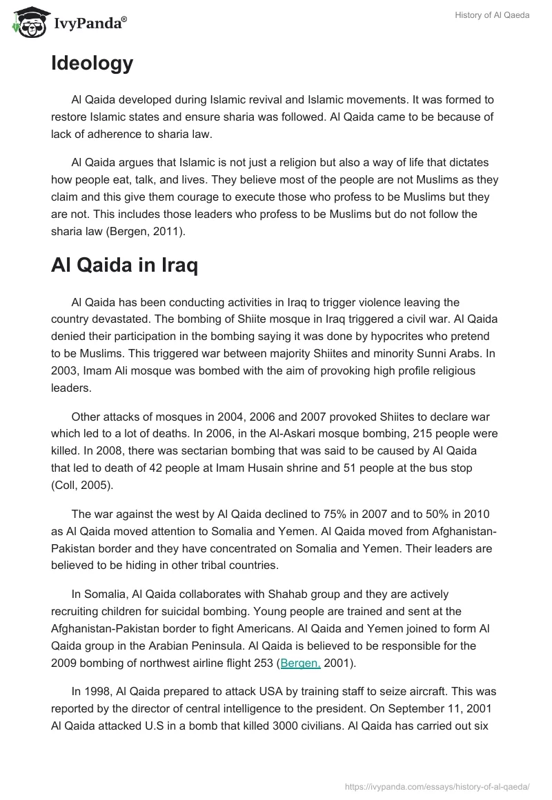 History of Al Qaeda. Page 5