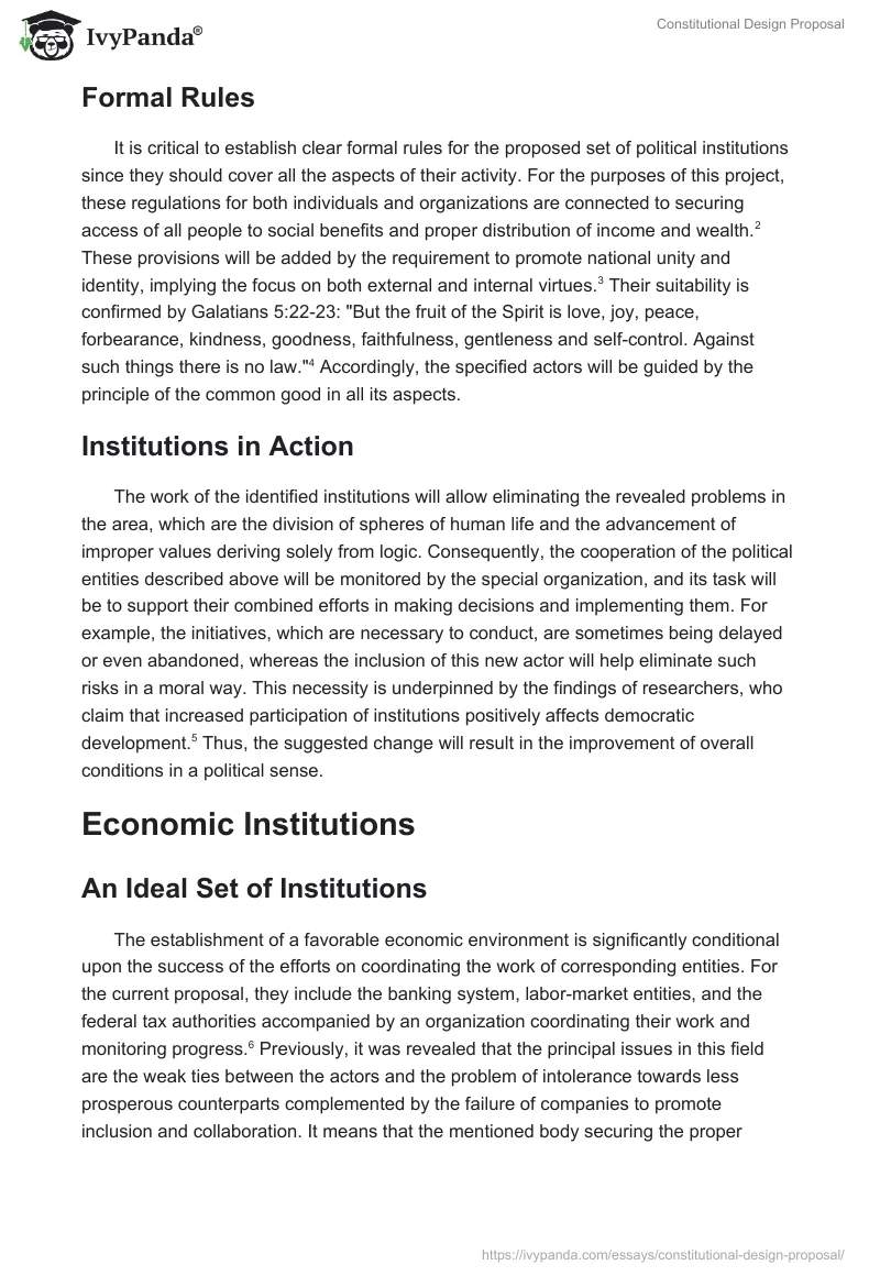 Constitutional Design Proposal. Page 2