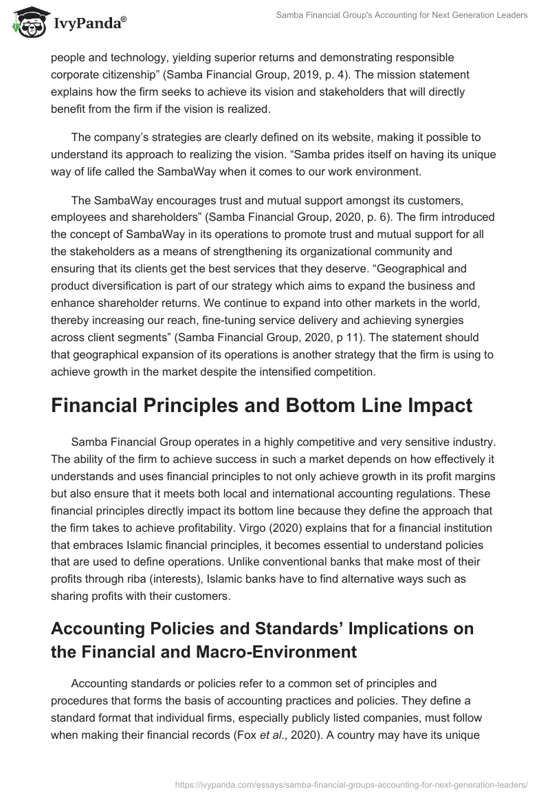 Samba Financial Group's Accounting for Next Generation Leaders. Page 2