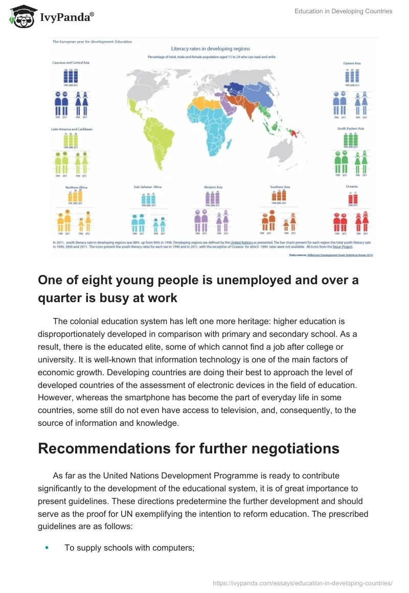 Education in Developing Countries. Page 3