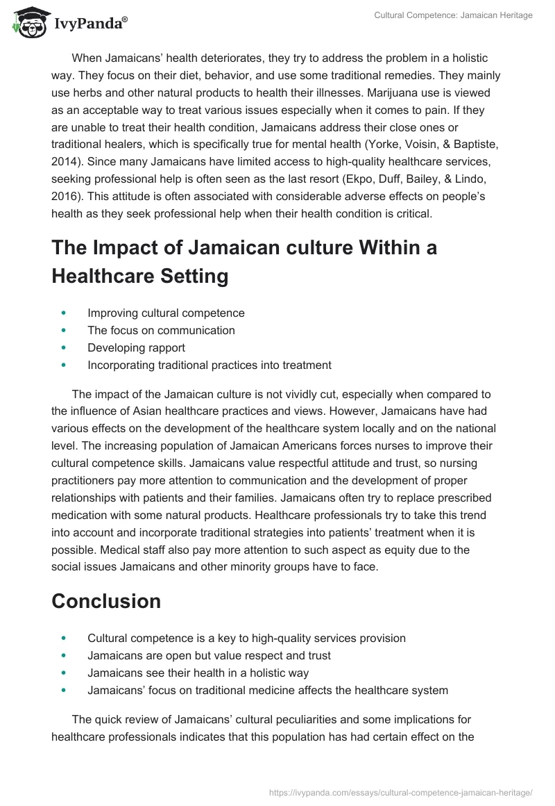 Cultural Competence: Jamaican Heritage. Page 5