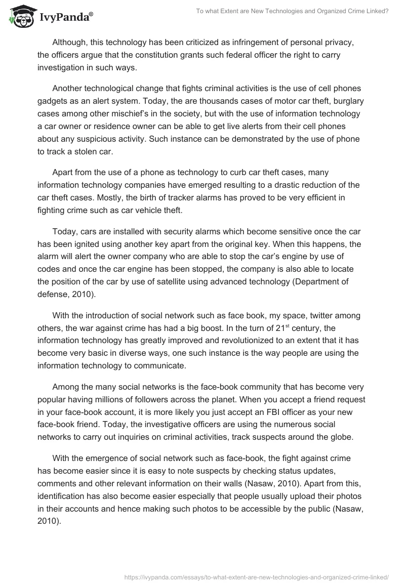 To What Extent Are New Technologies and Organized Crime Linked?. Page 3