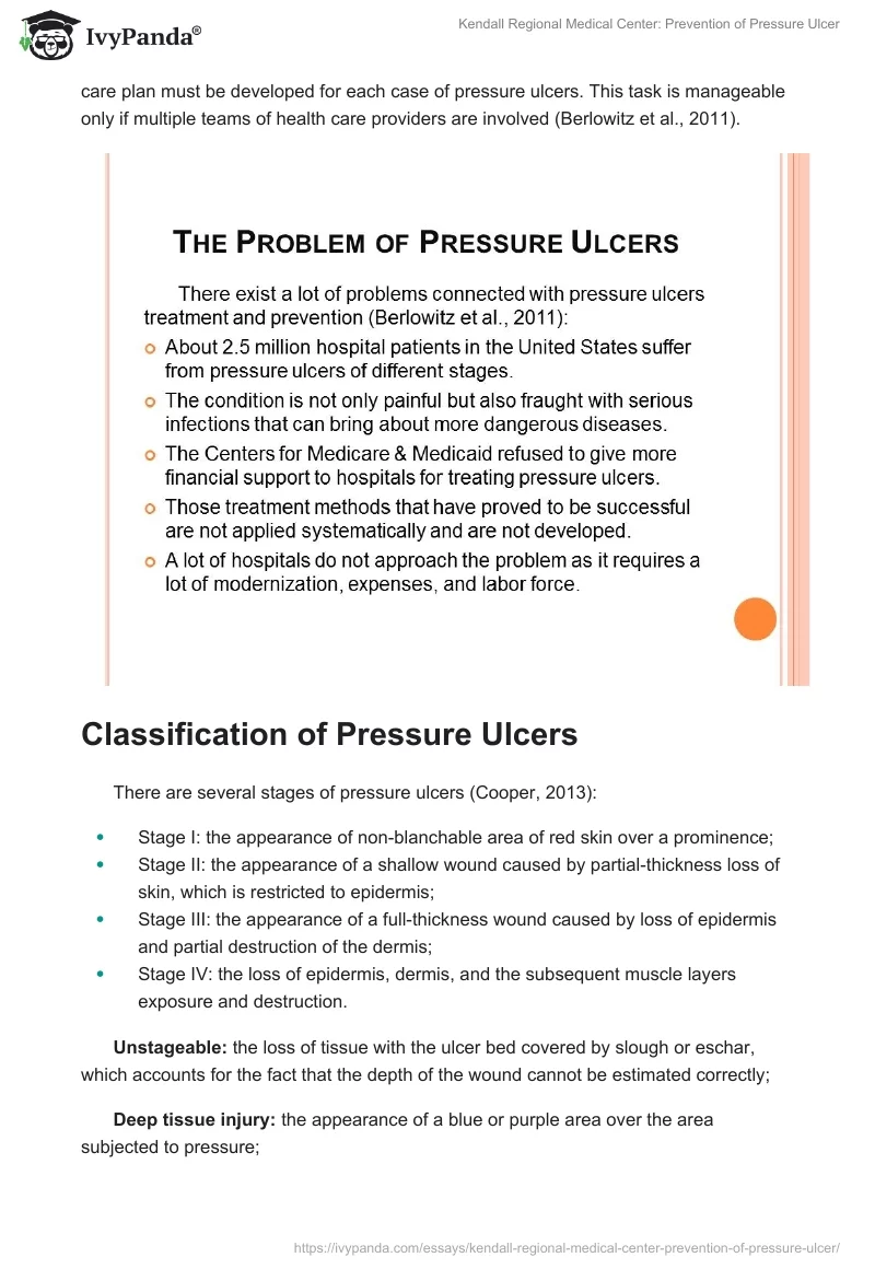 Kendall Regional Medical Center: Prevention of Pressure Ulcer. Page 3