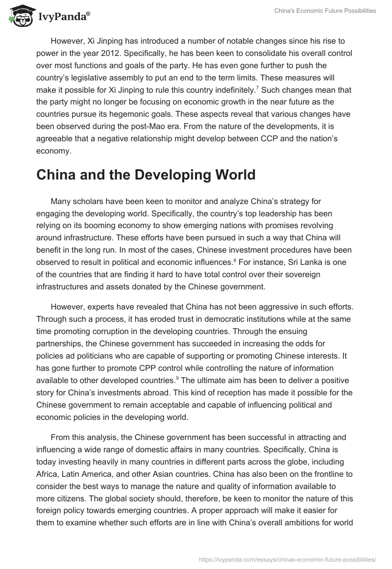 China's Economic Future Possibilities. Page 3