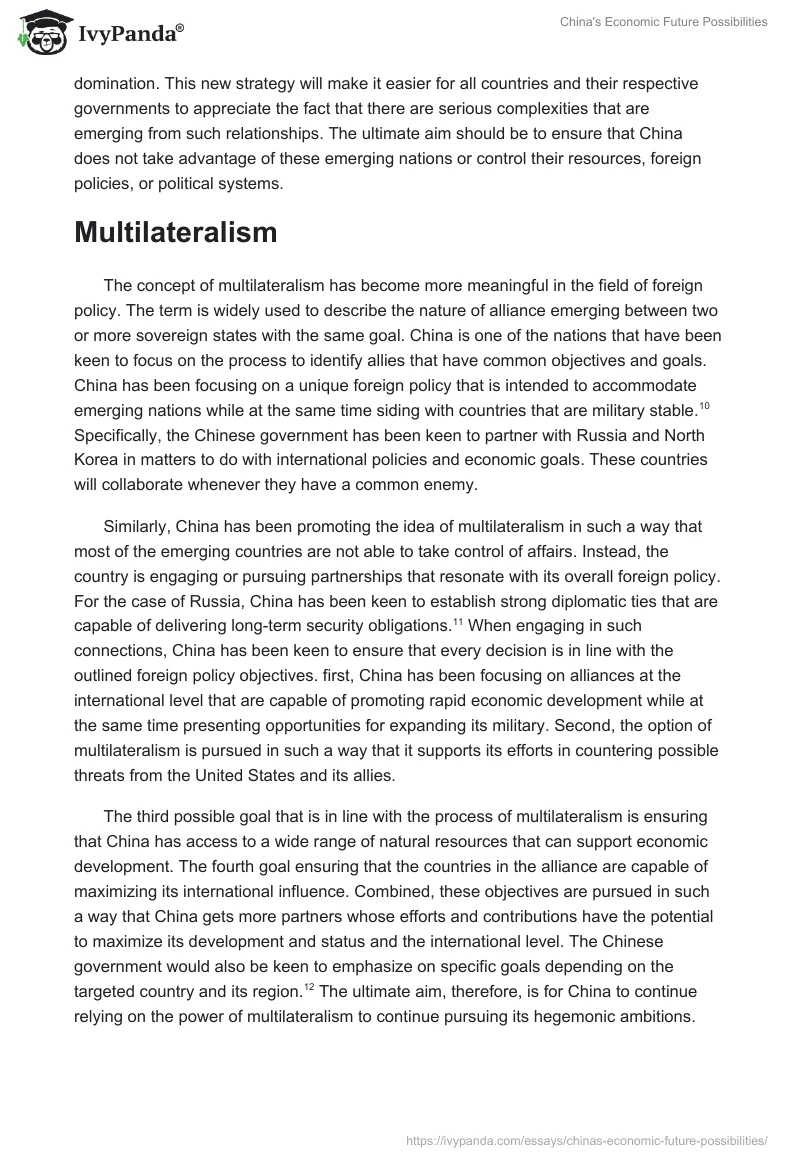 China's Economic Future Possibilities. Page 4